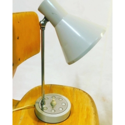 Vintage design grijs bureaulampje
